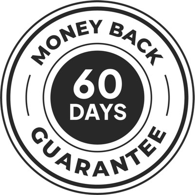 60-day money-back guarantee badge